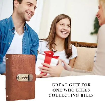 A6 Savings Notebook with 3-Digit Combination Lock