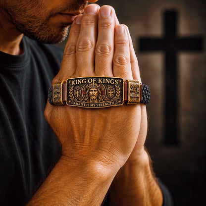 ✝️ King of Kings Faith Bracelet –Veteran Honor Bracelet