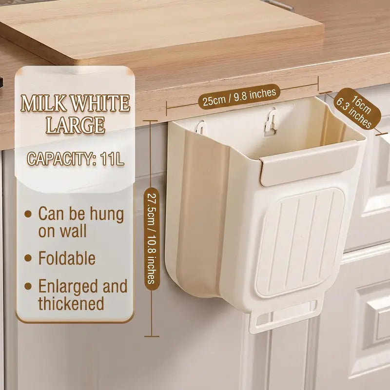 11L Collapsible Hanging Kitchen Trash Can