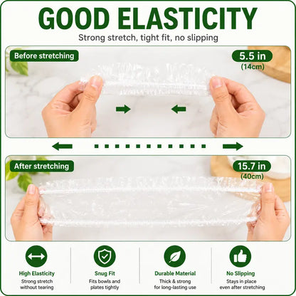 100PCS Disposable Elastic Food Covers