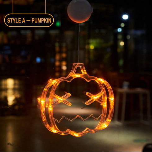 Halloween LED Suction Cup Lights – Spooky Window Decorations