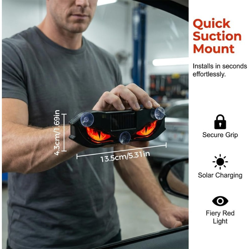 Solar-Powered Car LED Eyes – Wireless Dynamic Light
