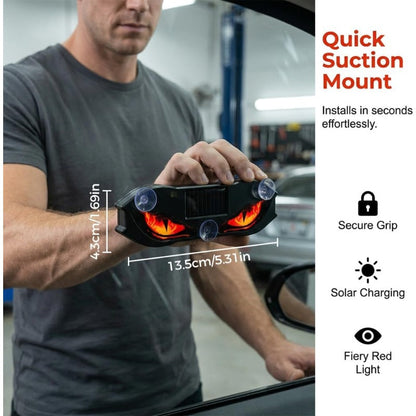 Solar-Powered Car LED Eyes – Wireless Dynamic Light