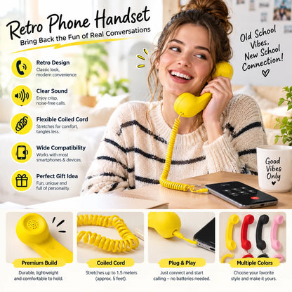 🔥Only $29.99 Last Day Promotion!🎁Retro Phone Handset