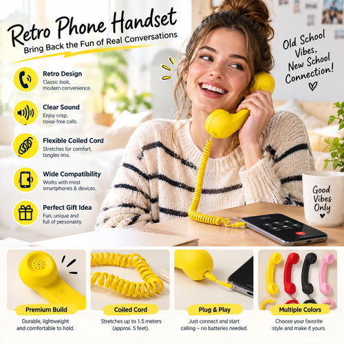 🔥Only $29.99 Last Day Promotion!🎁Retro Phone Handset