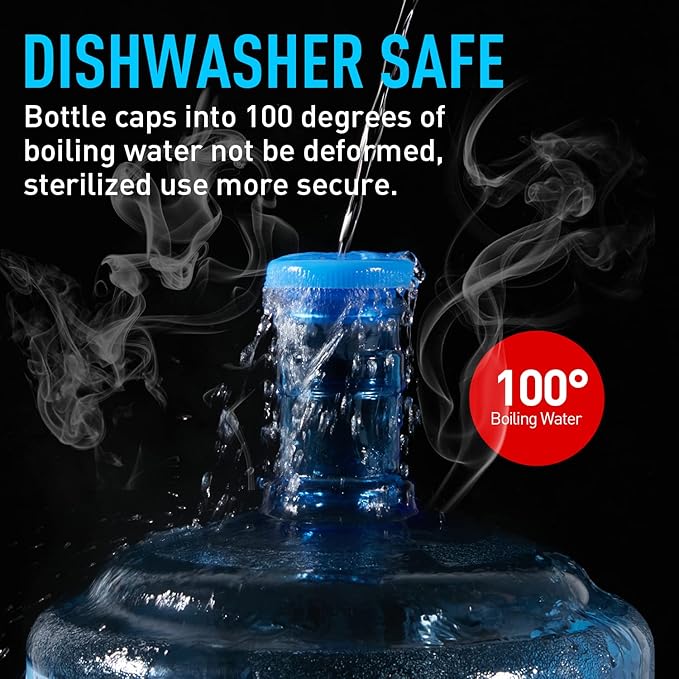 Non-Spill 3 & 5 Gallon Water Jug Caps, Non-Spill