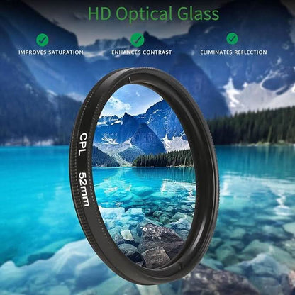 52mm CPL filter for Phone with Clip