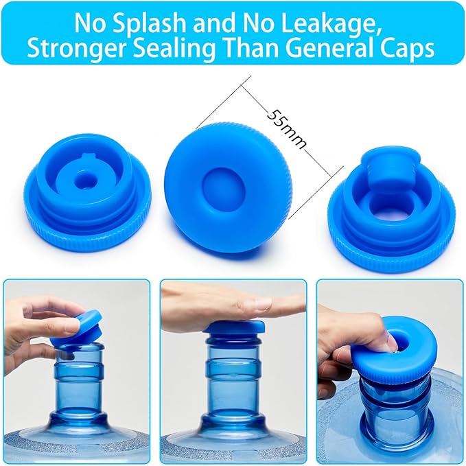 Non-Spill 3 & 5 Gallon Water Jug Caps, Non-Spill