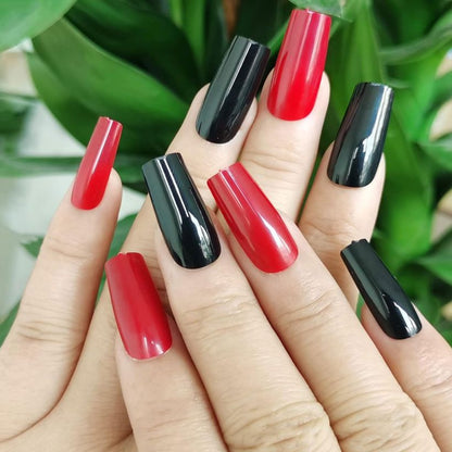 24 Color 576 Pcs Glossy Press-On Nails Set