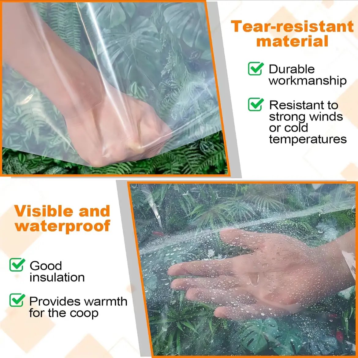 RainShield Pro™ Transparent Waterproof Tarp