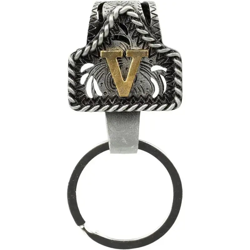 Personalized Western Cow Tag Keychain