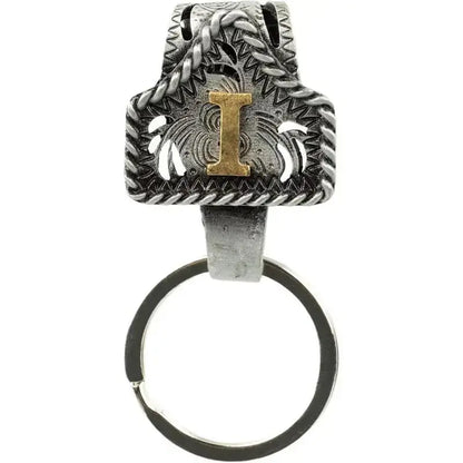 Personalized Western Cow Tag Keychain
