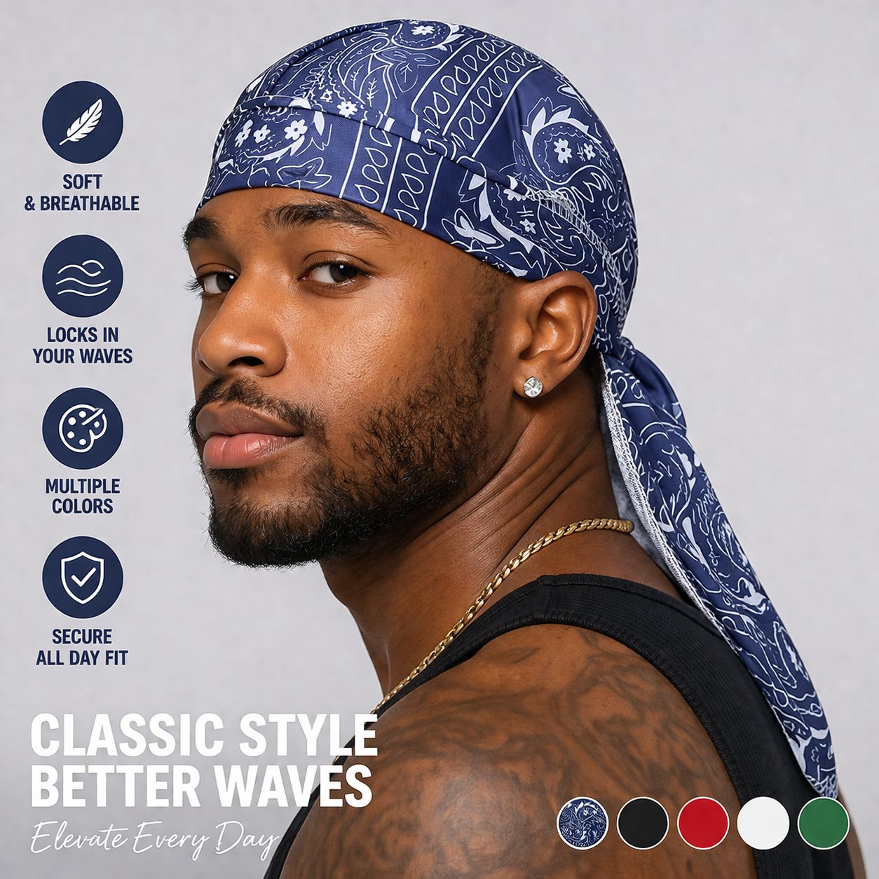 🔥Paisley Cooling Headscarf Cap🥳