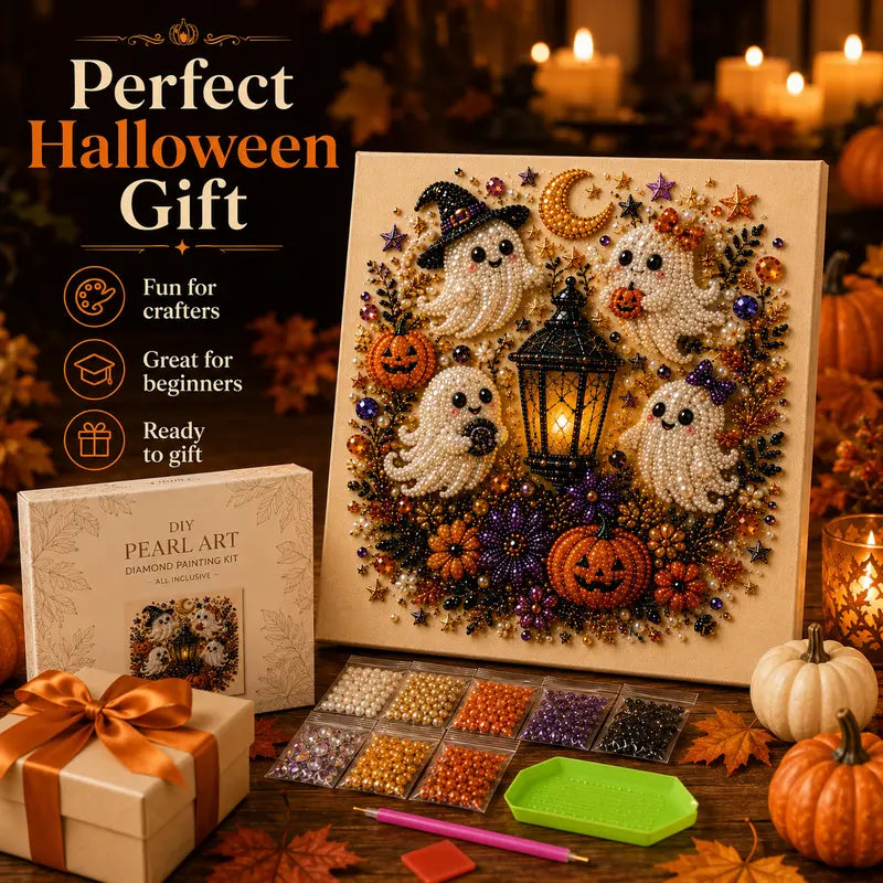 Spooky Cute Ghost 3D Diamond Painting DIY Kit