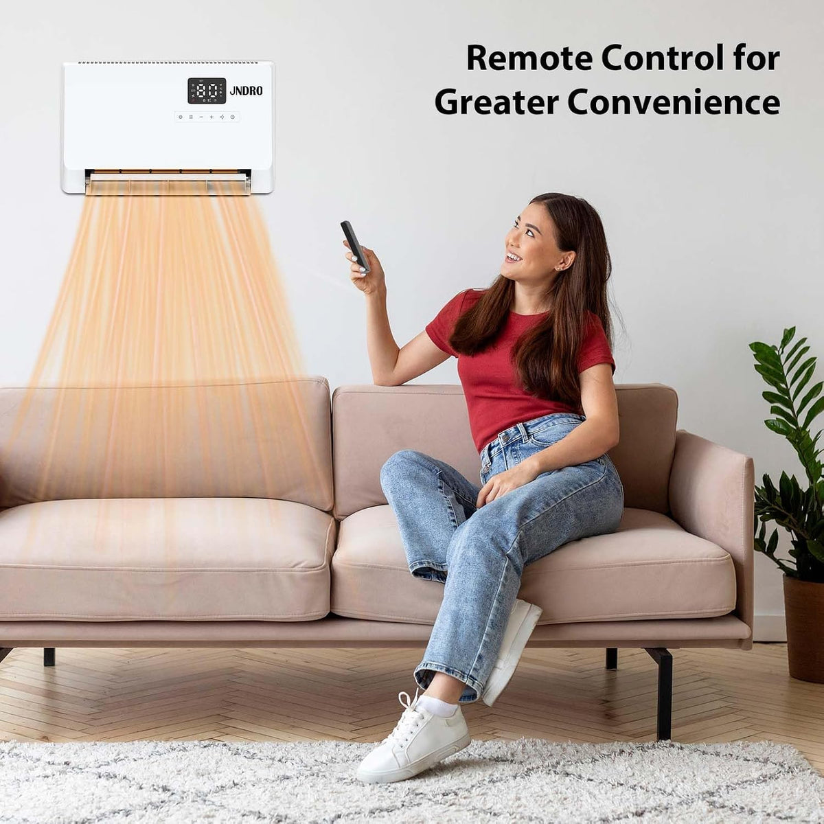 🚚 FREE SHIPPING |Black Friday Early Bird Deals-Wall-Mounted Space Heater with Thermostat and Remote Control