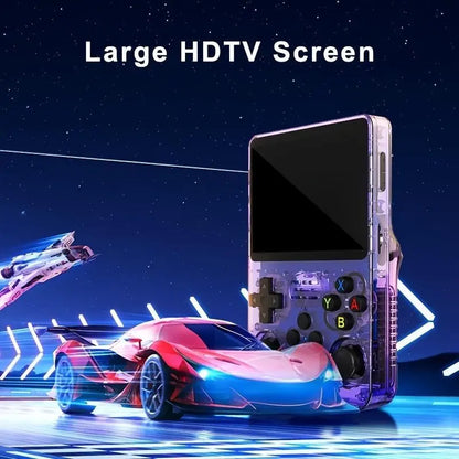 R36S Retro Handheld Game Console with 3.5″ IPS Screen & 64GB Card