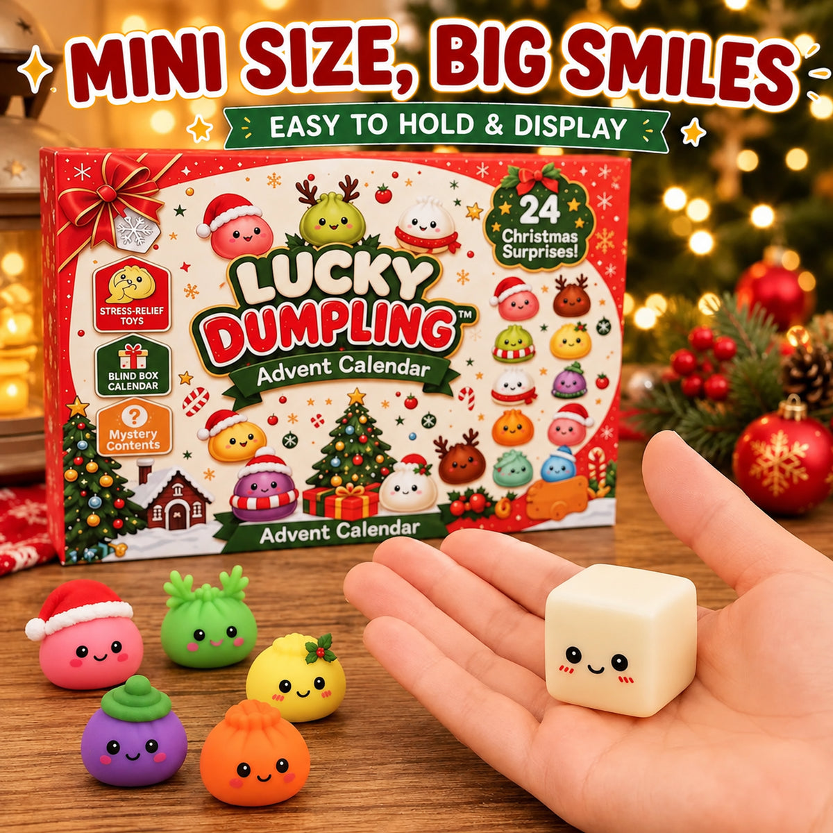 2026 Christmas Squishy Advent Calendar 24-Day Countdown