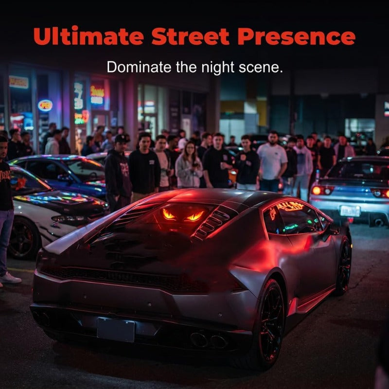 Solar-Powered Car LED Eyes – Wireless Dynamic Light