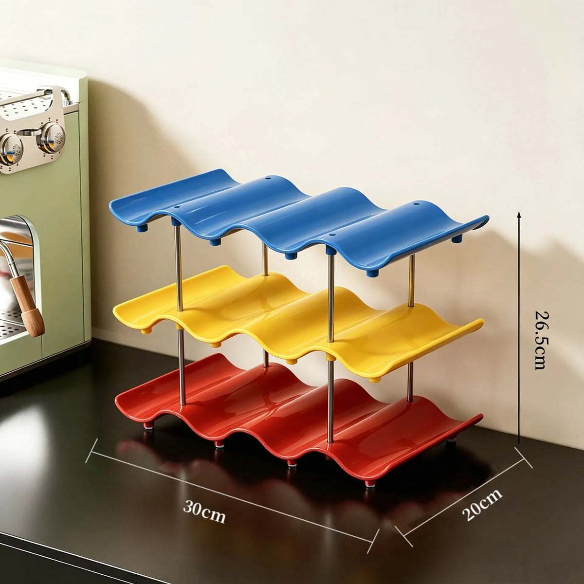 Stackable Wave Cup Storage Rack
