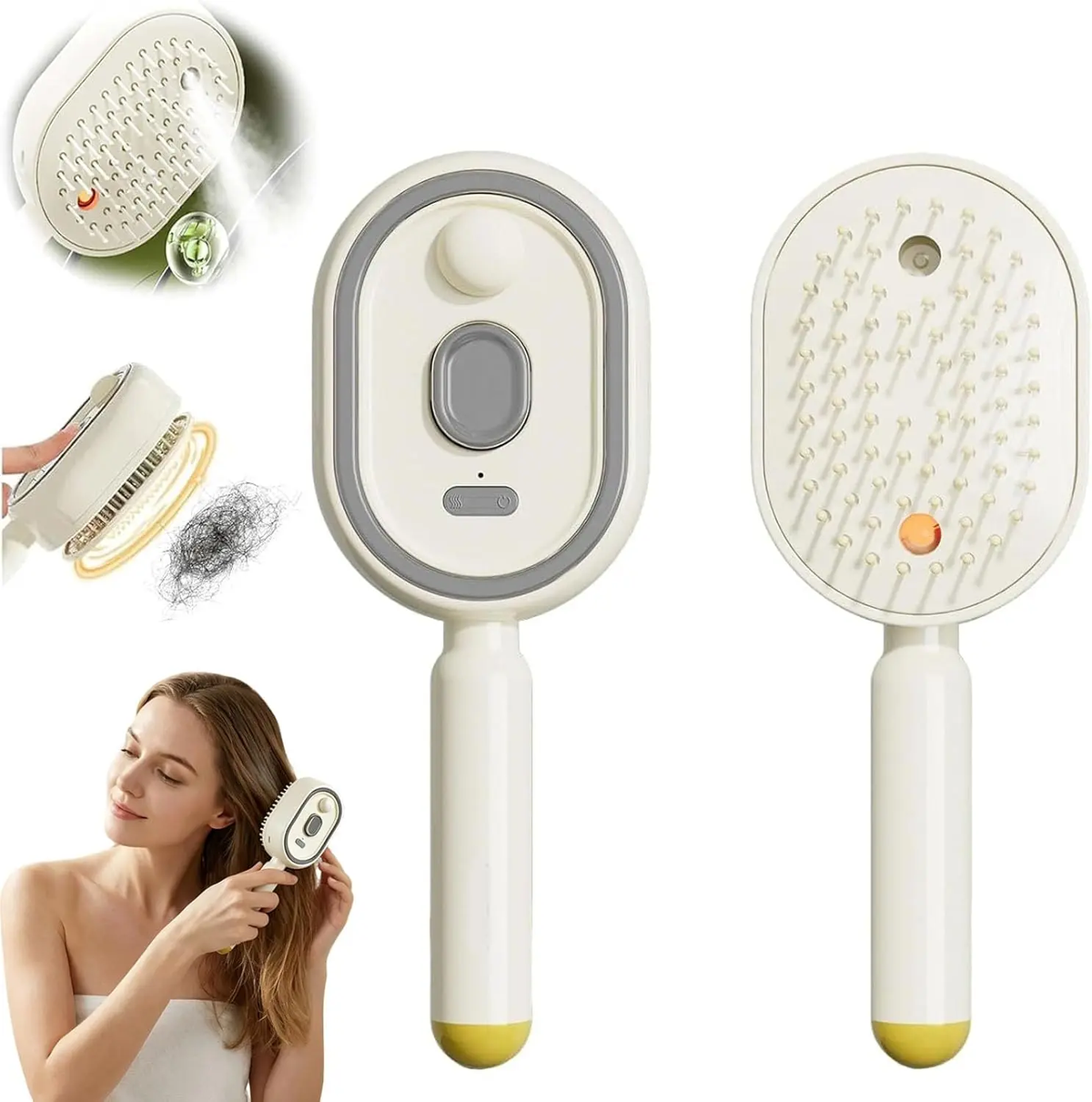 Electric Steam Massage Hair Brush