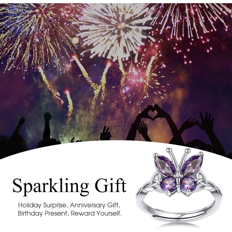 Sterling Silver Butterfly Ring