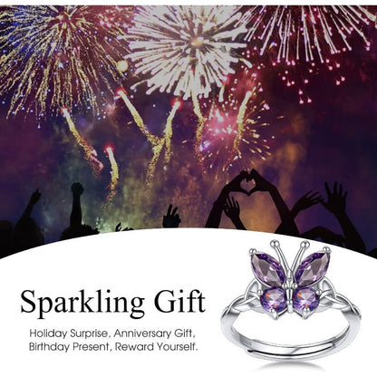 Sterling Silver Butterfly Ring