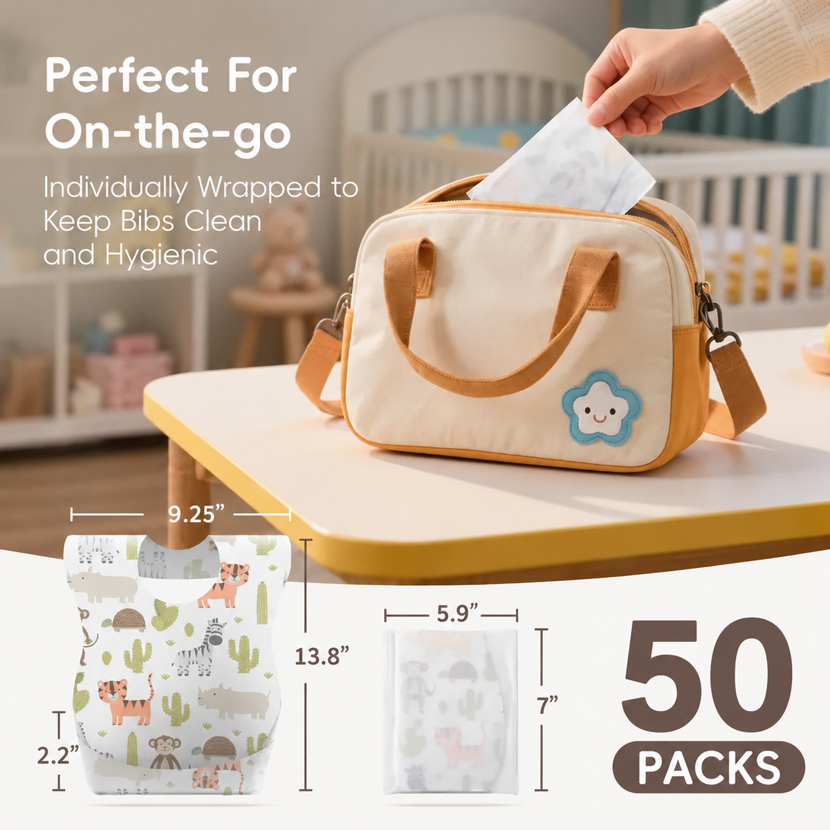 Leak-Proof Disposable Toddler Bibs
