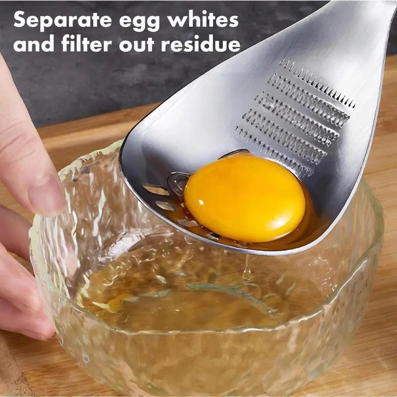 304 Stainless Steel Potato Masher Set Slotted Spoon & Egg Separator