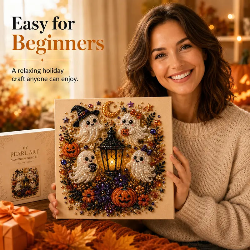 Spooky Cute Ghost 3D Diamond Painting DIY Kit