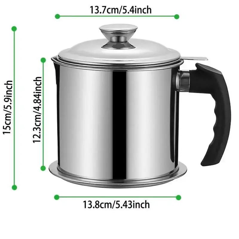 Stainless Steel Oil Dispenser with Filter