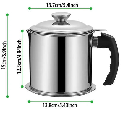 Stainless Steel Oil Dispenser with Filter