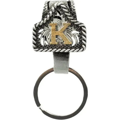 Personalized Western Cow Tag Keychain