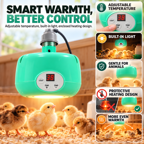 🐥Limited Time 50% OFF! 🌡️Smart Temperature Control Brooder Heater✨