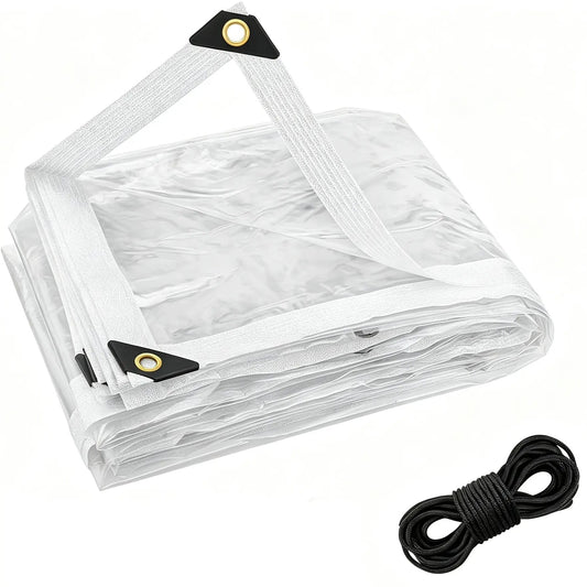 RainShield Pro™ Transparent Waterproof Tarp
