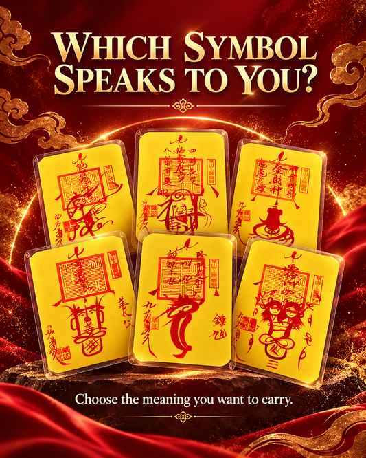 🔥Lucky Blessing Pocket Card – Symbolic Charm for Prosperity, Protection & Positive Energy