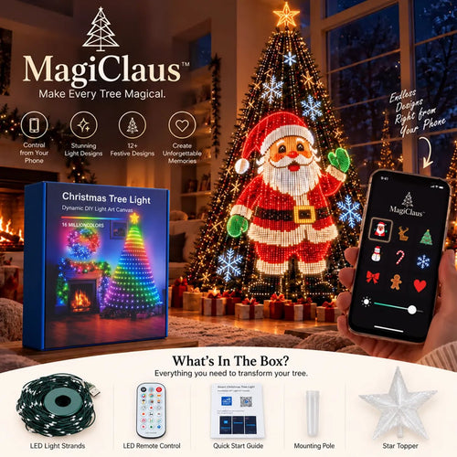 🔥SALE 🎄Smart Animated Christmas Tree Lights – App-Controlled LED Effects