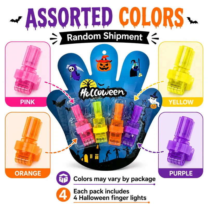 Halloween & Christmas LED Finger Projector Rings