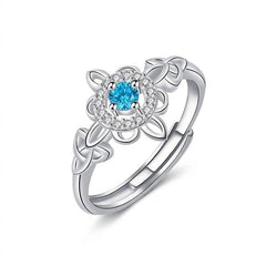 March Aquamarine color ring