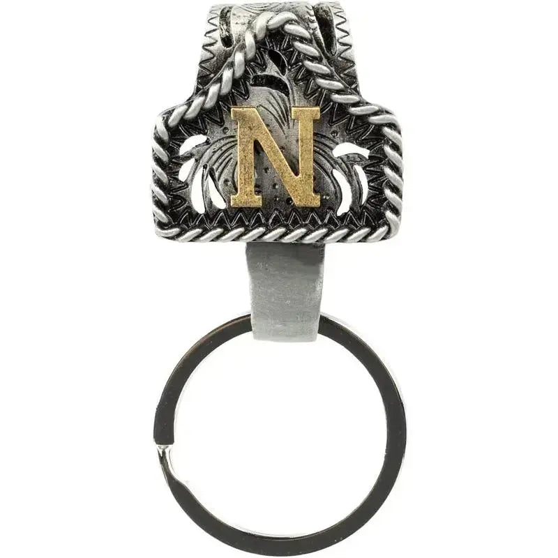 Personalized Western Cow Tag Keychain