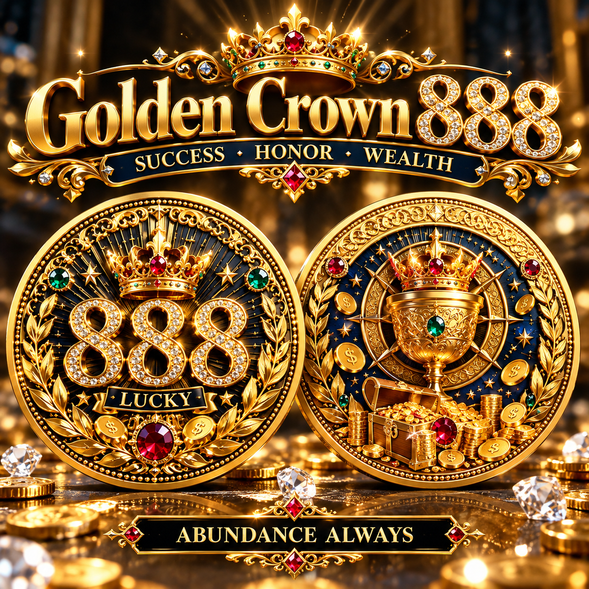 ⏰65% OFF💥3D All-Seeing Eye Prosperity Coin – Wealth & Good Luck Charm
