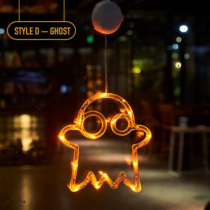 Halloween LED Suction Cup Lights – Spooky Window Decorations