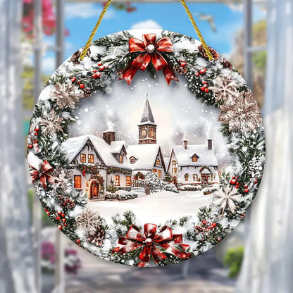 "Santa's Sassy Salute" Christmas Ornament