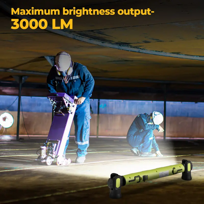 3000LM LED Under Hood Work Light Bar With Magnetic Mount & Rechargeable Battery