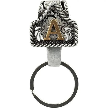 Personalized Western Cow Tag Keychain