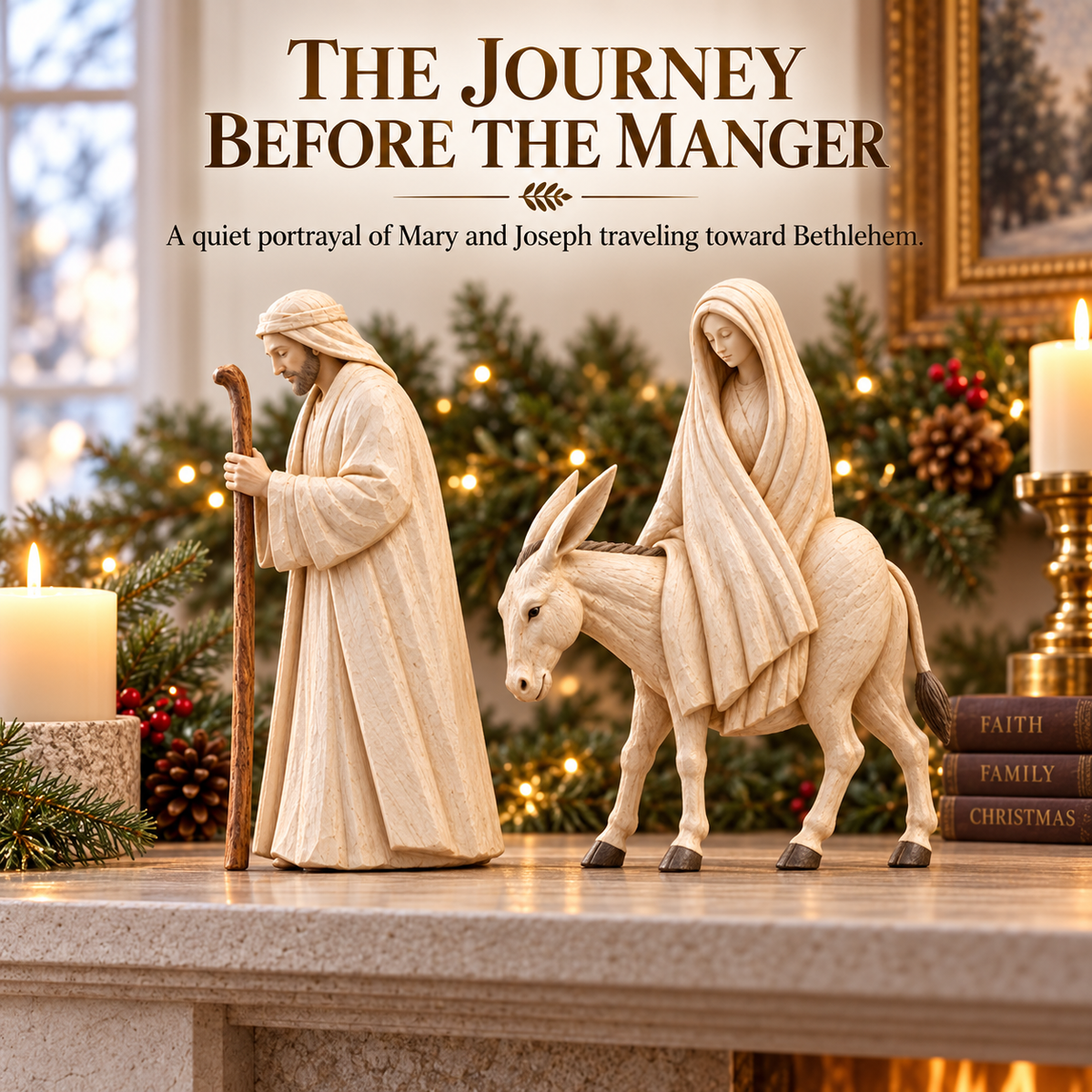 Journey to Bethlehem Nativity Figurine Set