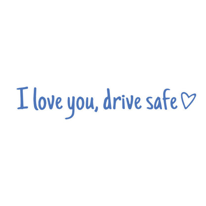 Rearview Mirror Vinyl Decal Reminder