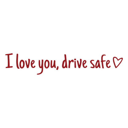 Rearview Mirror Vinyl Decal Reminder