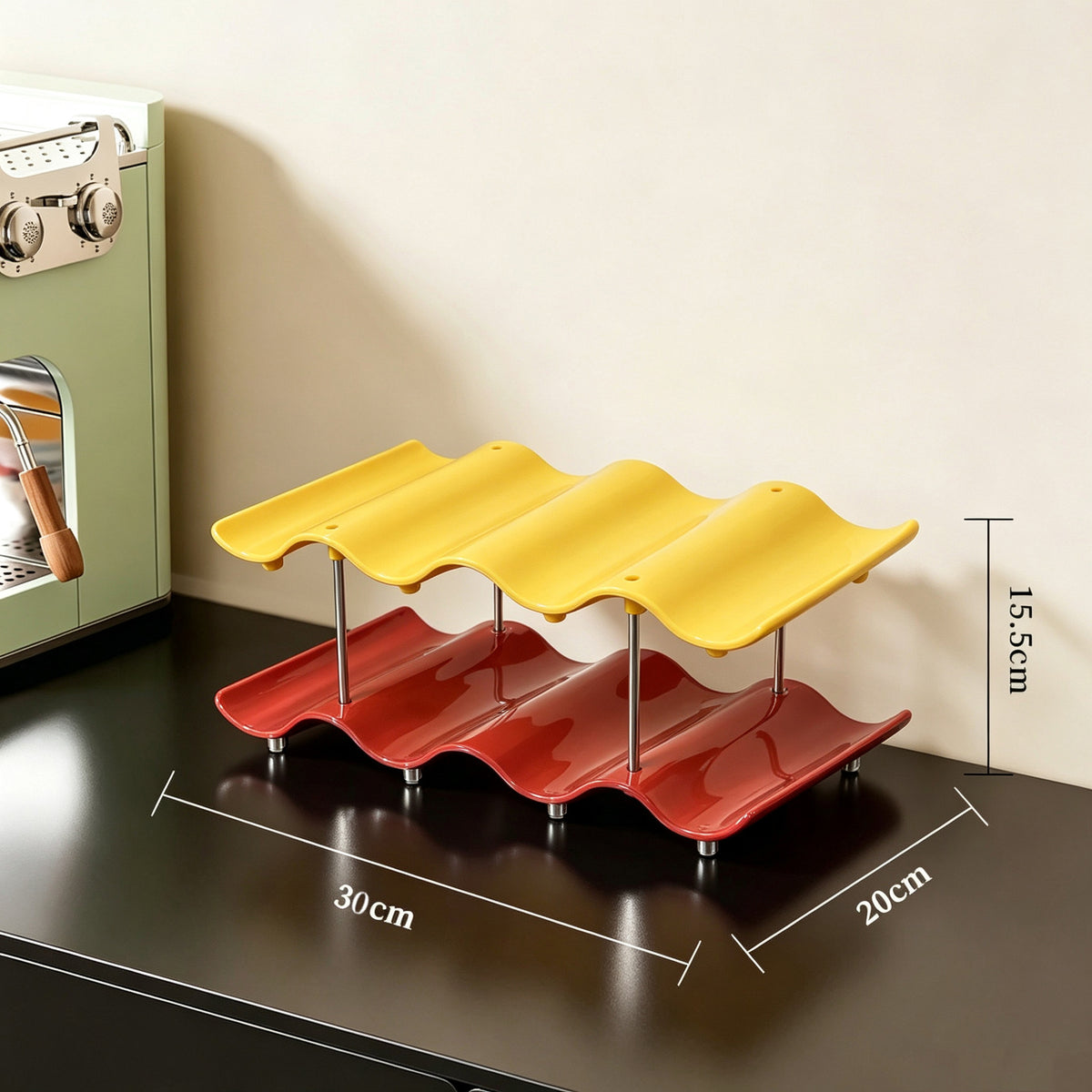 Stackable Wave Cup Storage Rack