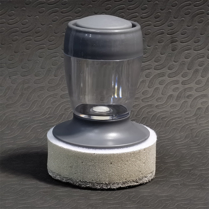 Soap Dispensing Palm Dish Brush With Storage Bracket