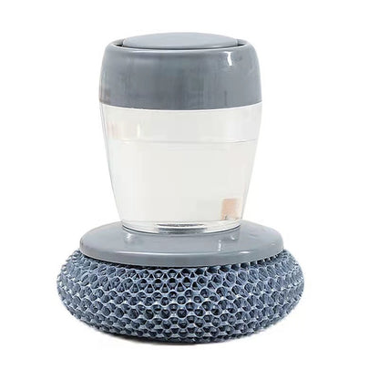 Soap Dispensing Palm Dish Brush With Storage Bracket